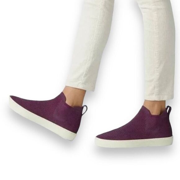 ROTHY’S The Chelsea Berry Lattice Knit High Top Sneaker Ankle Boots Shoes 13‎ - Picture 1 of 10